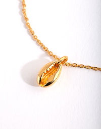 Gold Plated Sterling Silver Shell Bracelet Anklet - link has visual effect only