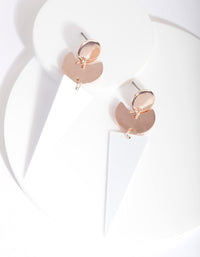 White Triangle Drop Earrings - link has visual effect only