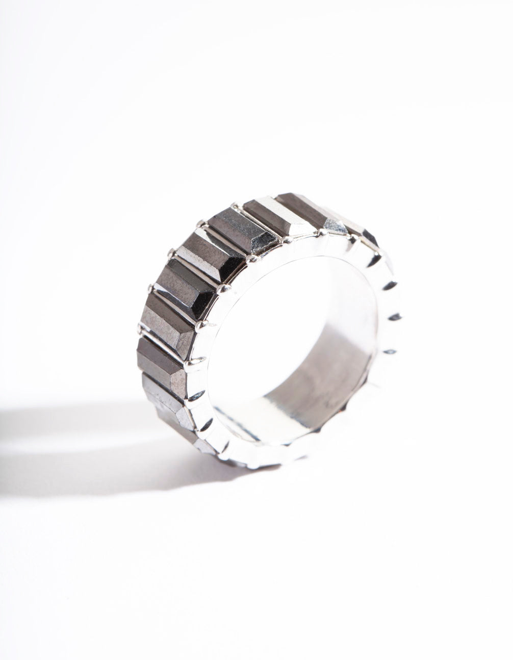 Silver Baguette Band Ring