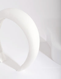 White Padded Alice Headband - link has visual effect only