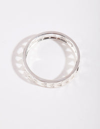 Sterling Silver Geometric Cutout Ring - link has visual effect only