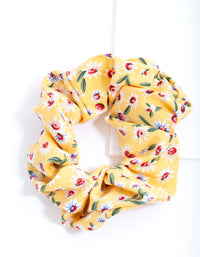 Yellow Mini Flower Scrunchie - link has visual effect only