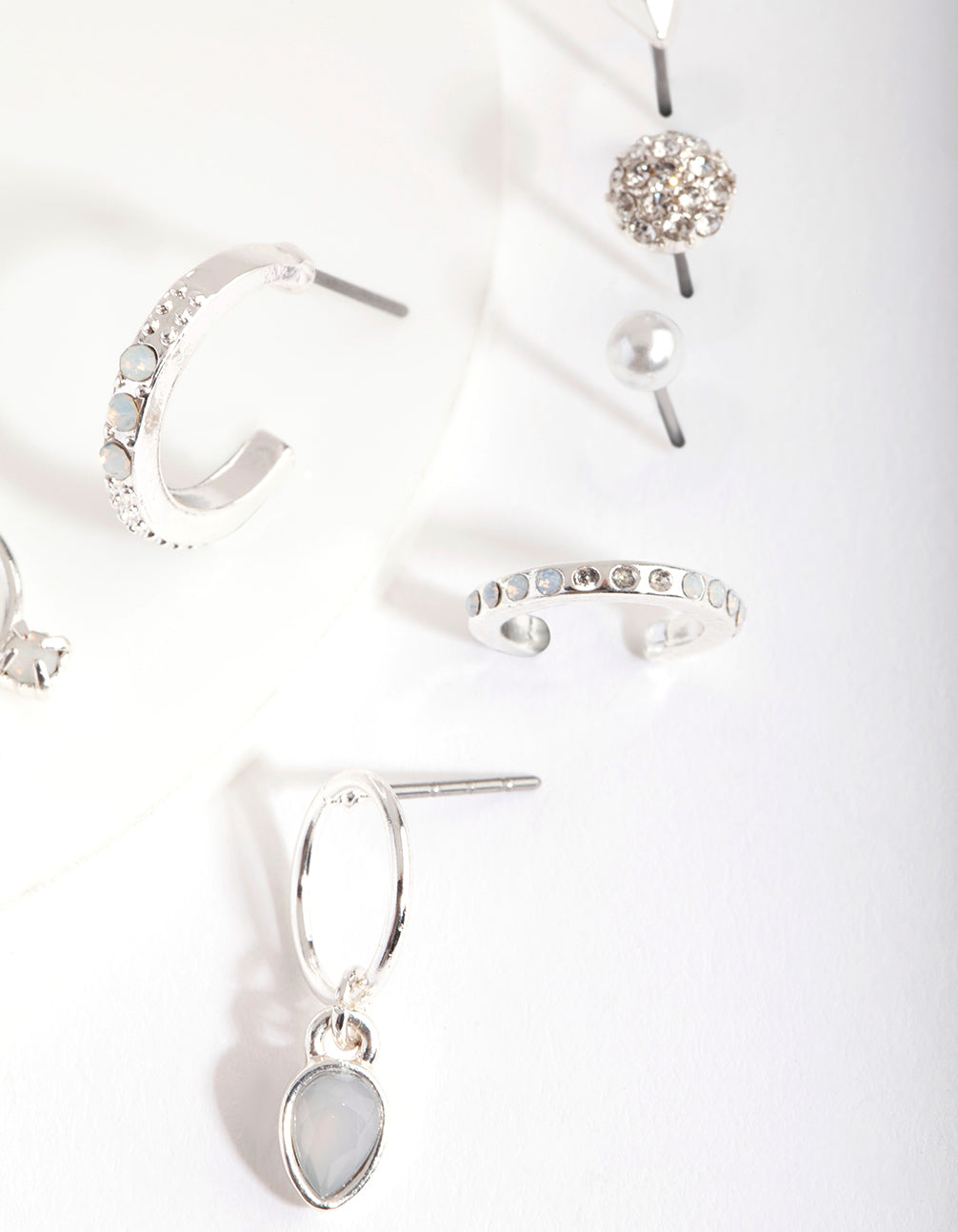 Silver Multi Stone Earring Pack