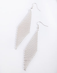 Silver Net Chain Earrings - link has visual effect only