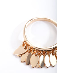 Gold Jingle Fray Ring - link has visual effect only