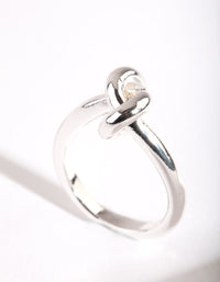Silver Knot Ring - link has visual effect only