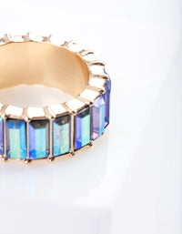 Gold Antique Baguette Band Ring - link has visual effect only