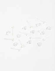 Plastic Sensitive Silicone Earrings