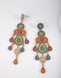 Gold Bug Seed Bead Set Earrings - link has visual effect only