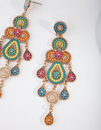 Gold Bug Seed Bead Set Earrings - link has visual effect only