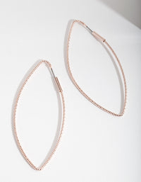 Rose Gold Textured Geometric Earrings - link has visual effect only