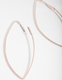 Rose Gold Textured Geometric Earrings - link has visual effect only