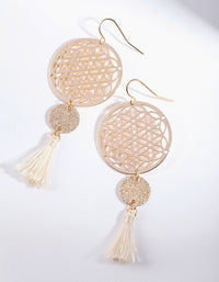 Cream Drop Earrings - link has visual effect only