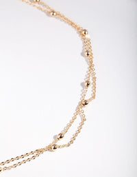 Gold Mini Ball Chain Choker - link has visual effect only