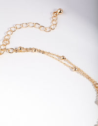 Gold Mini Ball Chain Choker - link has visual effect only