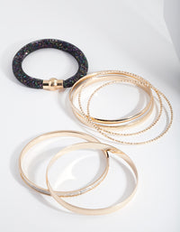 Multi Mixed Bangle 7-Pack - link has visual effect only