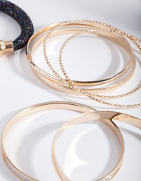 Multi Mixed Bangle 7-Pack - link has visual effect only