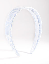 Blue Lace Overlay Headband - link has visual effect only