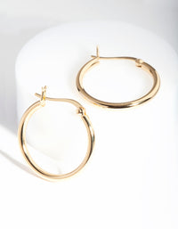 Gold Plated Sterling Silver Hoop Earrings - link has visual effect only