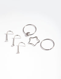 Surgical Steel Celestial Nose Jewellery 6-Pack - link has visual effect only