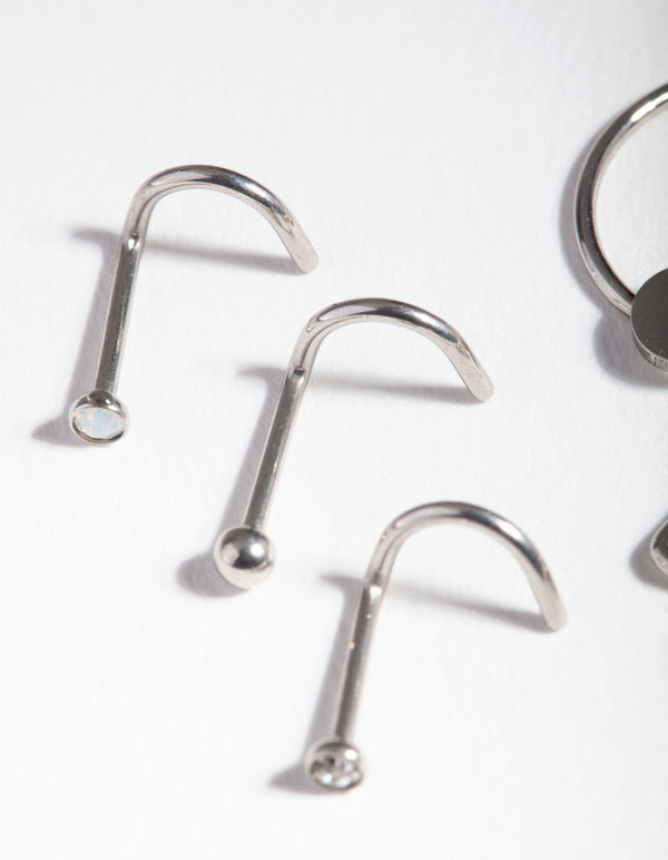Surgical Steel Celestial Nose Jewellery 6-Pack