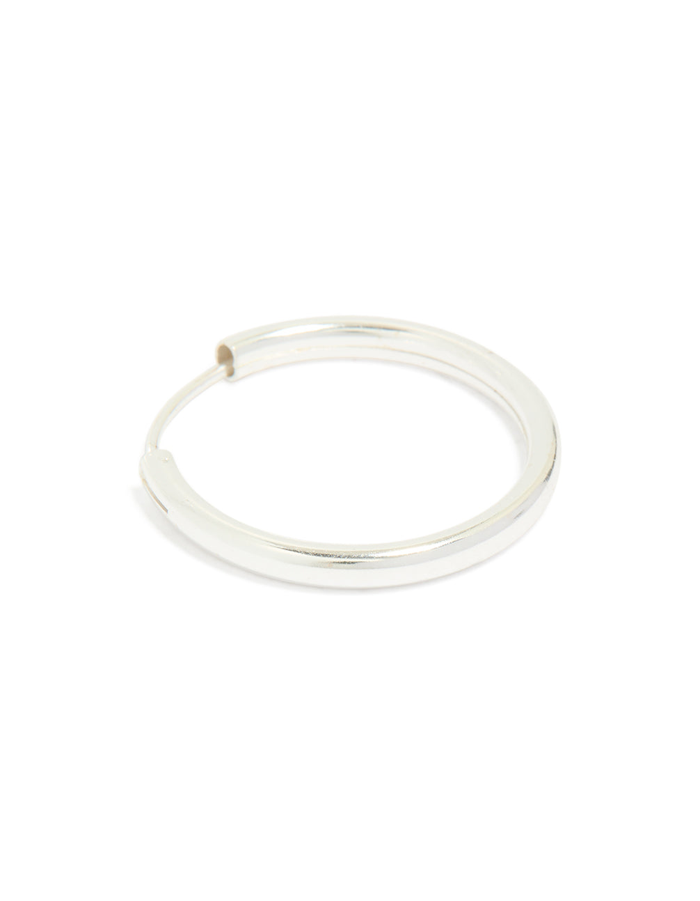 Sterling Silver Shiny 25mm Hoop Earrings
