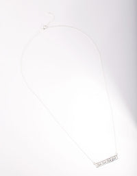 Sterling Silver Greek Key Necklace - link has visual effect only