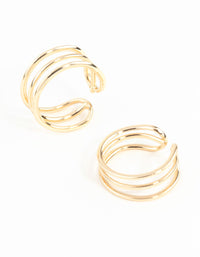 Gold Triple Line Ear Cuff Pack - link has visual effect only