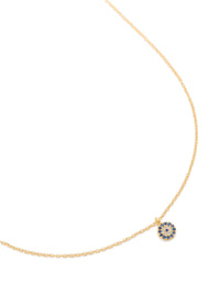 Gold Plated Sterling Silver Evil Eye Disc Necklace - link has visual effect only
