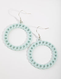 Silver Coated Chain Drop Earrings - link has visual effect only