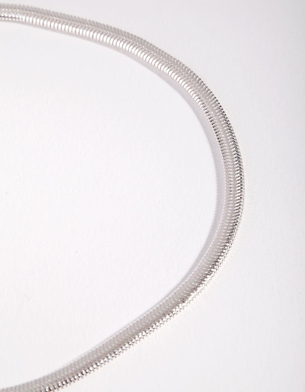 Silver Plated Snake Chain Anklet