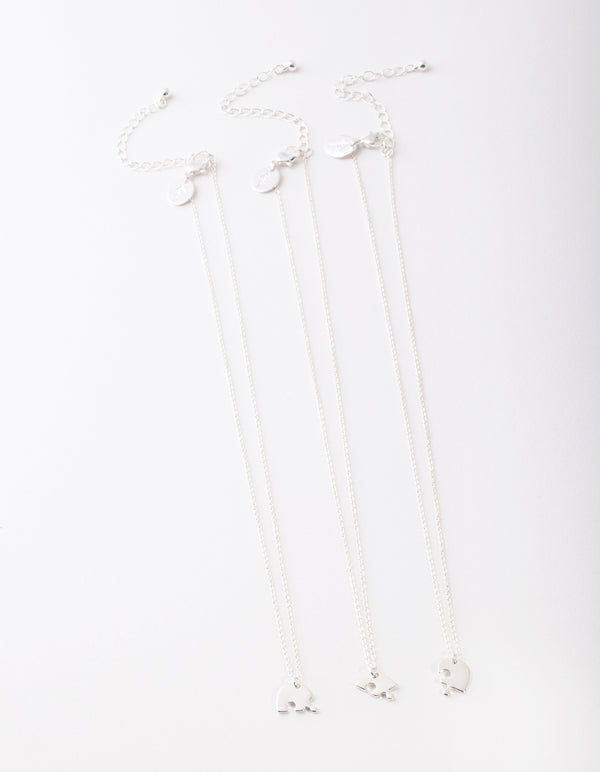 Silver Puzzle Necklace Pack