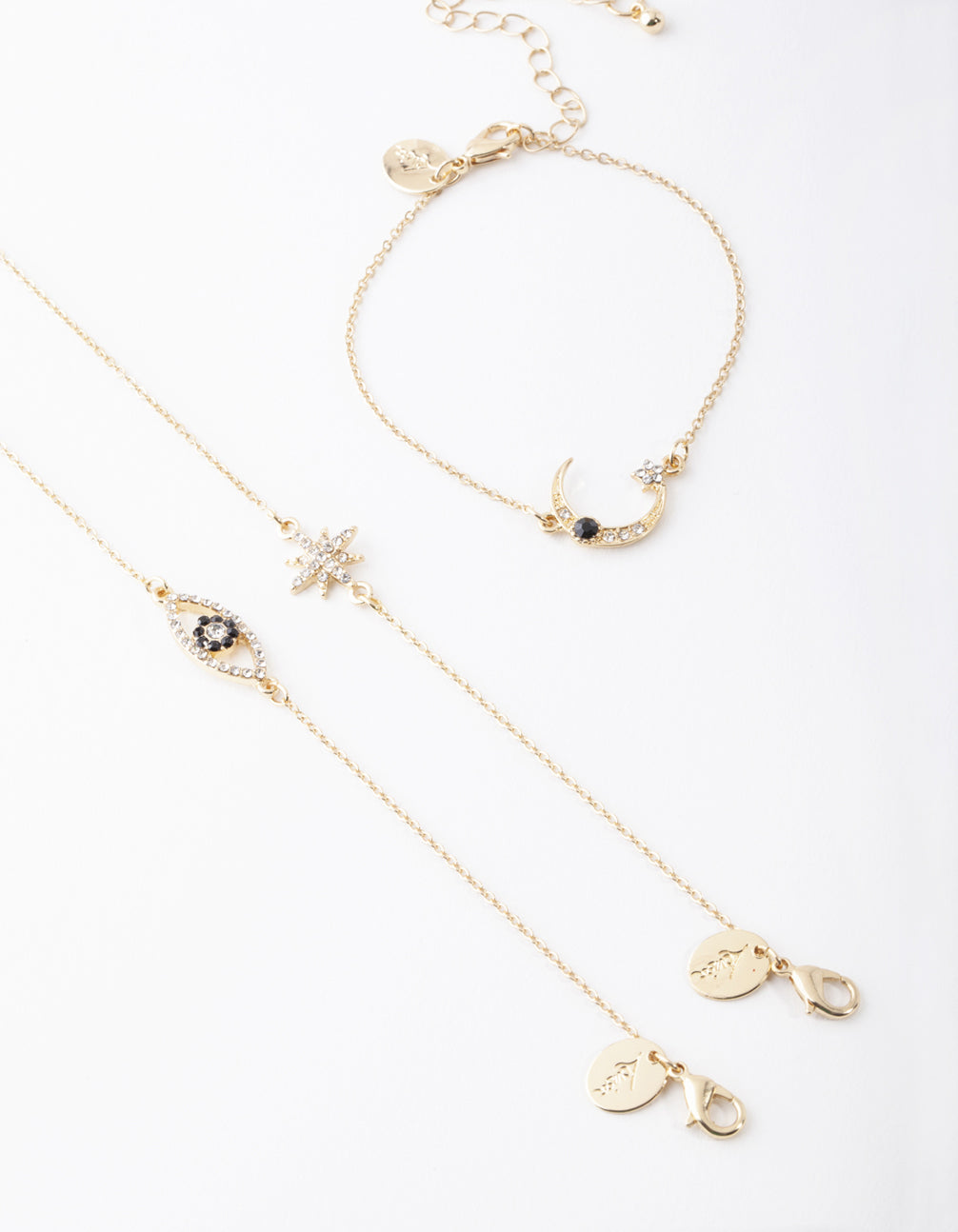 Gold Star & Moon Bracelet Pack