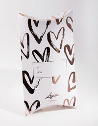 Rose Gold Heart Pillow Box - link has visual effect only