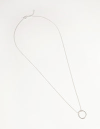 Sterling Silver Open Circle Necklace - link has visual effect only