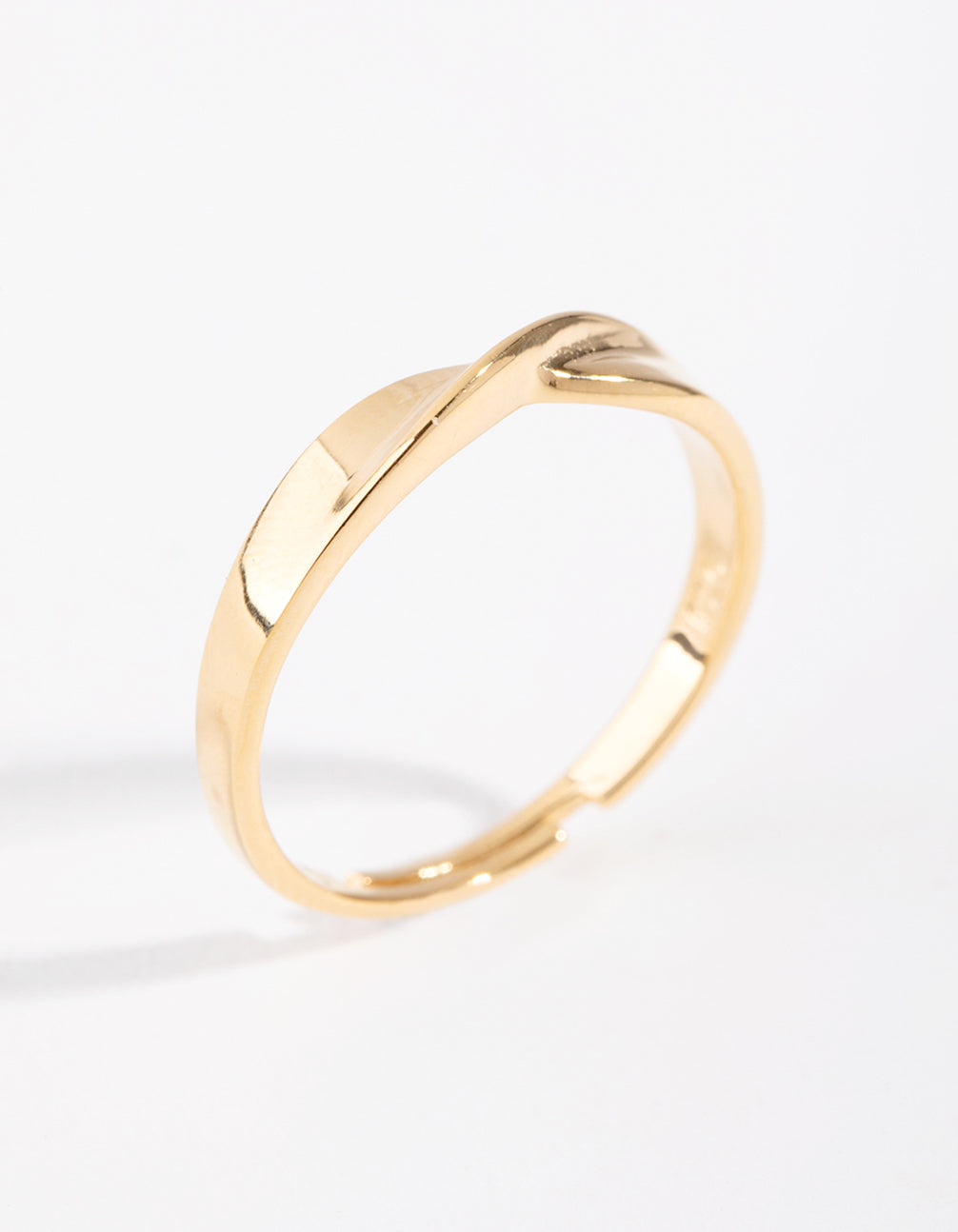 Gold-Plated Sterling Silver Open Ring