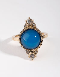 Gold Mood Stone Ring - link has visual effect only