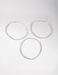 Silver Fine Cupchain Pack Bracelets - link has visual effect only