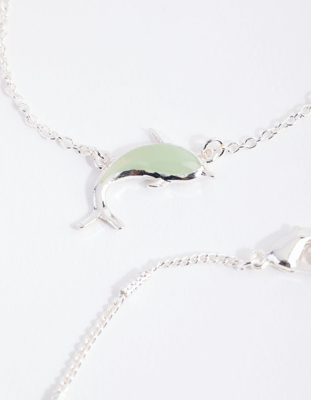 Silver Butterfly Bracelet & Anklet 4-Pack Set