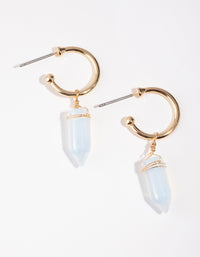 Gold Mini Shard Hoop Earrings - link has visual effect only
