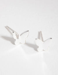 Sterling Silver Cubic Zirconia Butterfly Pack Stud Earring - link has visual effect only