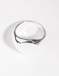 Silver Plated Shield Ring - link has visual effect only