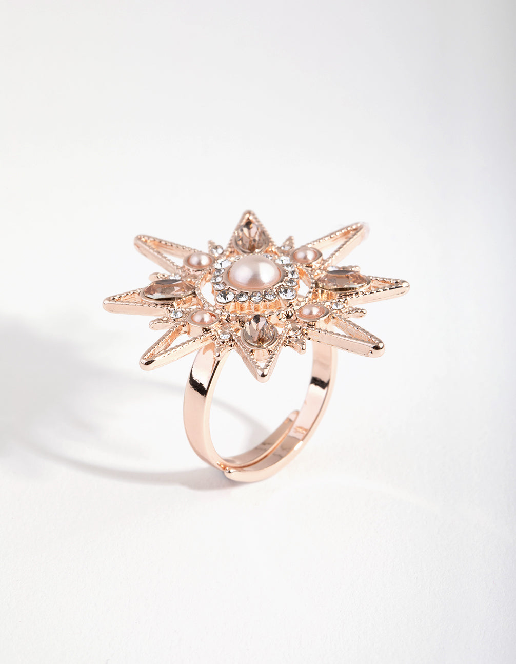 Rose Gold Statement Star Ring