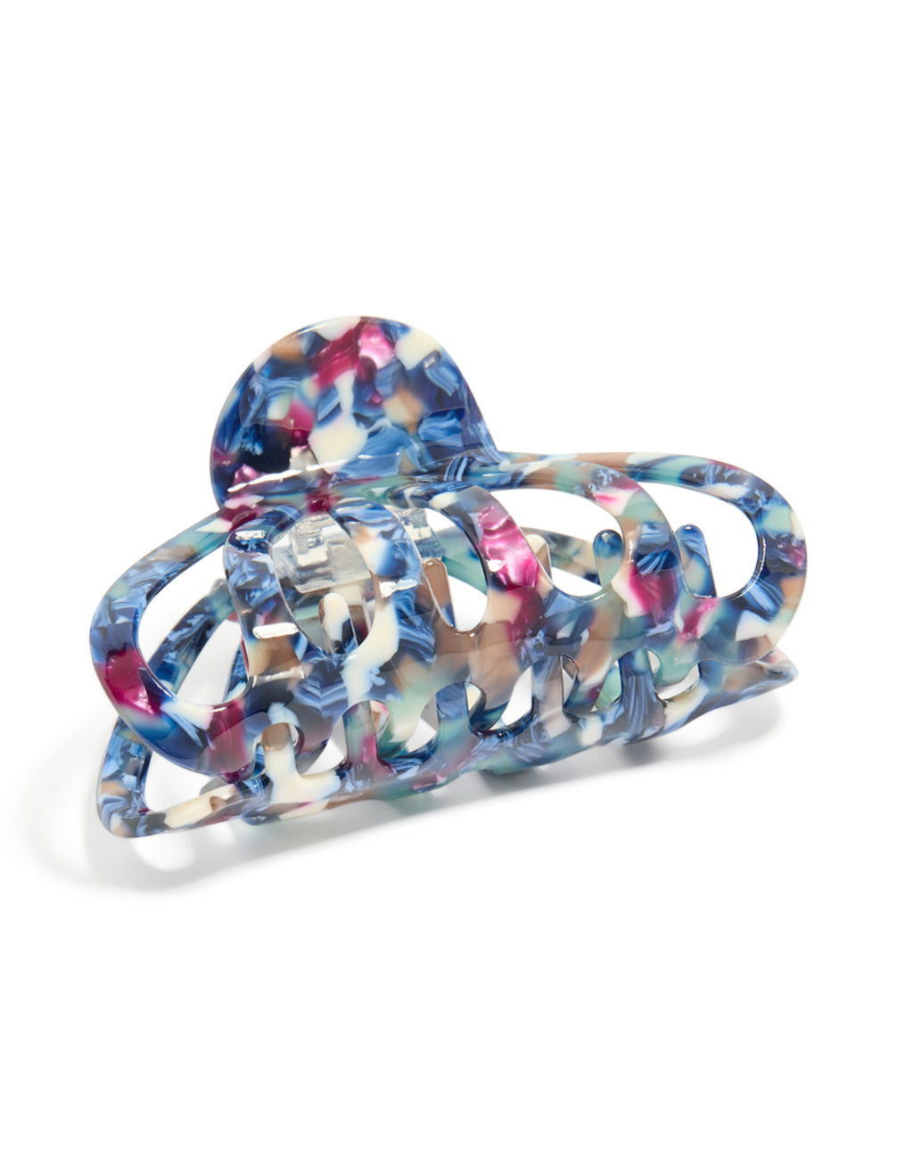 Acrylic Blue Marble Wide Claw