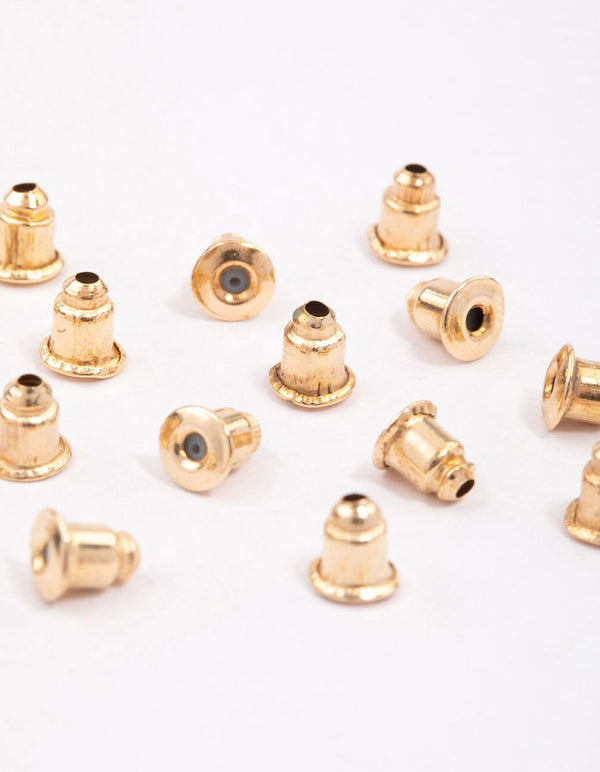 Gold Earring Backs 16-Pack