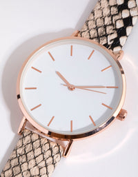 Gold Snake PU Strap Watch - link has visual effect only