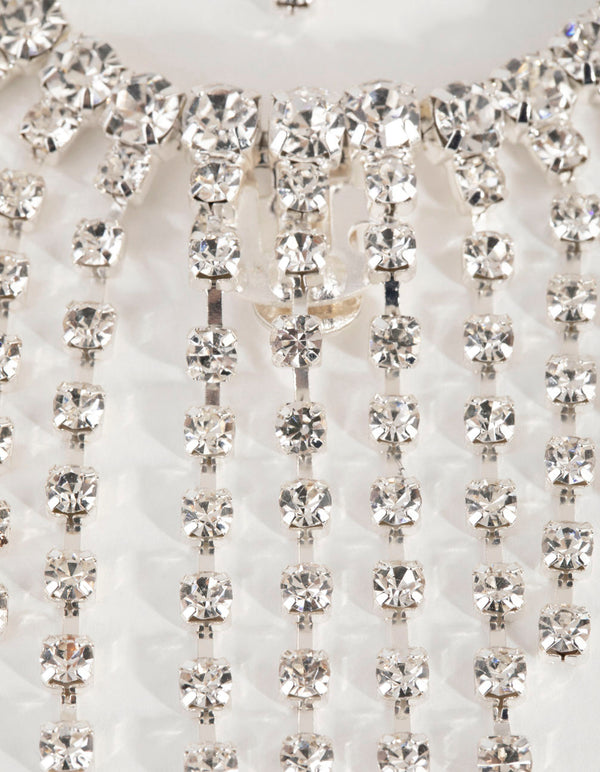 Crystal Back Drape Shoe Clip