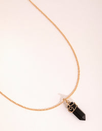 Gold Curled Wrap Shard Necklace - link has visual effect only