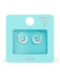 Sterling Silver Mini Chubby Huggie Earrings - link has visual effect only