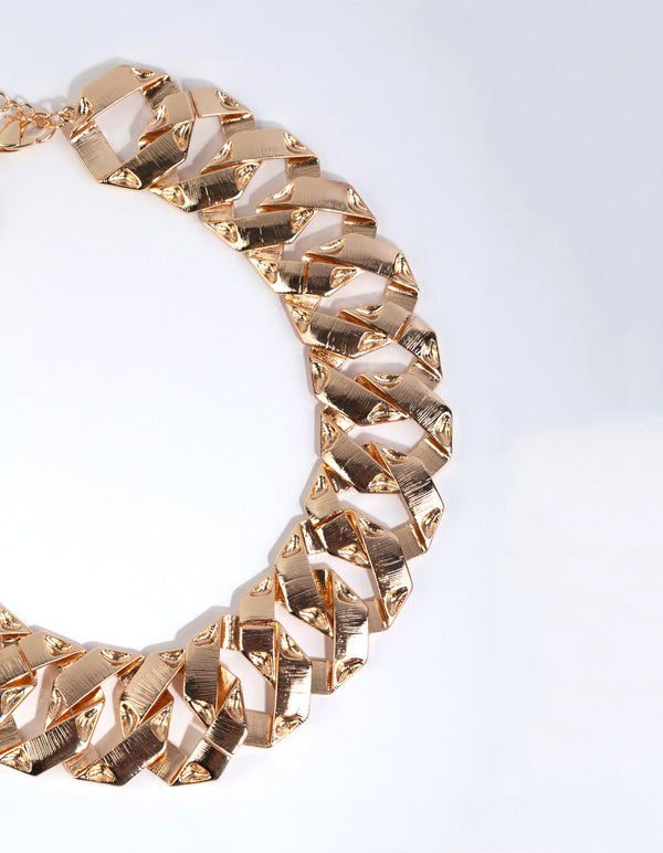Gold Statement Chain Necklace